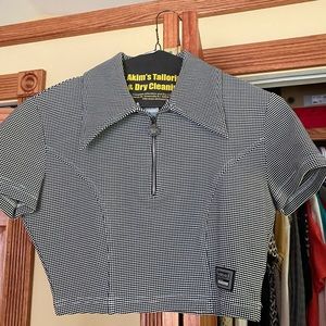 Versace Jean couture crop shirt